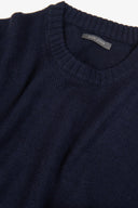 Maglia girocollo lambswool blu