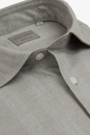 Camicia in flanella spigata salvia