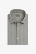 Camicia in flanella spigata salvia