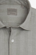 Camicia in flanella spigata salvia
