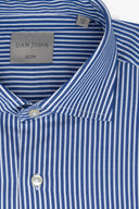 Camicia riga bastoncino blu