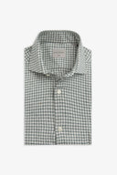 Camicia in flanella vichy salvia