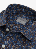 Camicia stampa fiori avion slim