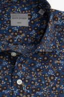 Camicia stampa fiori avion slim
