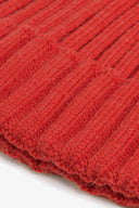 Cappello beanie a costa arancio