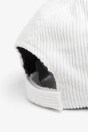 Cappello in velluto DNJ panna