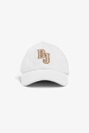Cappello in velluto DNJ panna