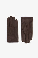 Guanti in ecosuede moro