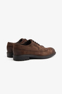 Scarpa derby suede vintage moro
