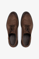 Scarpa derby suede vintage moro