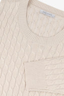 Maglia girocollo treccia corda