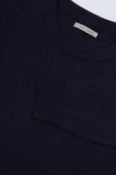 Maglia girocollo chicco di riso blu