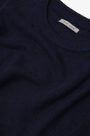 Maglia girocollo chicco di riso blu