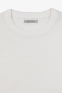 Maglia girocollo chicco di riso panna