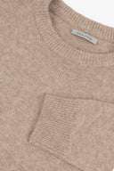 Maglia girocollo lambswool beige
