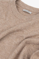 Maglia girocollo lambswool beige