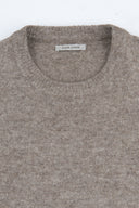 Maglia girocollo lambswool tortora