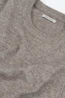 Maglia girocollo lambswool tortora