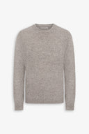 Maglia girocollo lambswool tortora