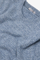 Maglia girocollo mouline' celeste