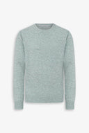 Maglia girocollo mouline' salvia