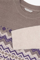 Maglia girocollo nordic viola
