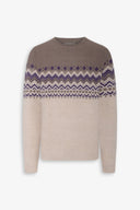 Maglia girocollo nordic viola