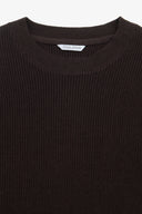 Maglia girocollo costa inglese moro