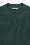 Maglia girocollo costa inglese verde