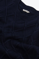 Maglia girocollo fantasia 3D blu-Dan John