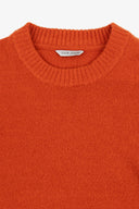 Maglia girocollo effetto termico arancio
