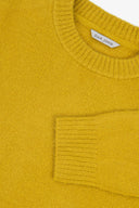 Maglia girocollo effetto termico senape