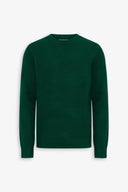 Maglia girocollo effetto termico verde