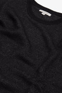 Maglia girocollo chicco di riso bicolore antracite