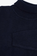 Maglia dolcevita lambswool blu