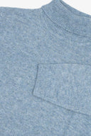 Maglia dolcevita lambswool celeste