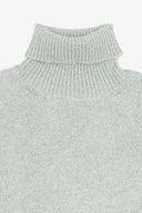 Maglia dolcevita moulinè salvia
