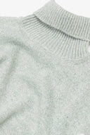Maglia dolcevita moulinè salvia