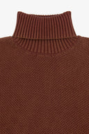 Maglia dolcevita armaturata coccio