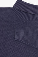 Maglia dolcevita armaturata viola