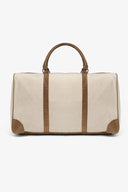 Borsone tessuto melange beige