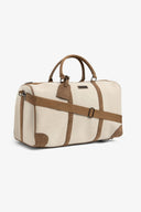 Borsone tessuto melange beige
