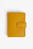 Portafoglio in pelle con scatto giallo-Dan John
