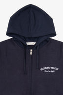 Felpa logata full zip DNJ blu
