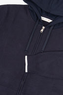 Felpa logata full zip DNJ blu