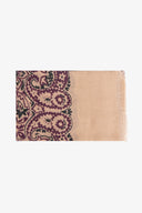 Pashmina disegno floreale beige
