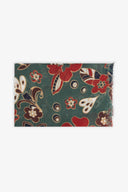 Pashmina disegno floreale verde
