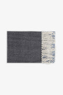Sciarpa jacquard color block azzurro