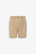 Bermuda con pinces beige